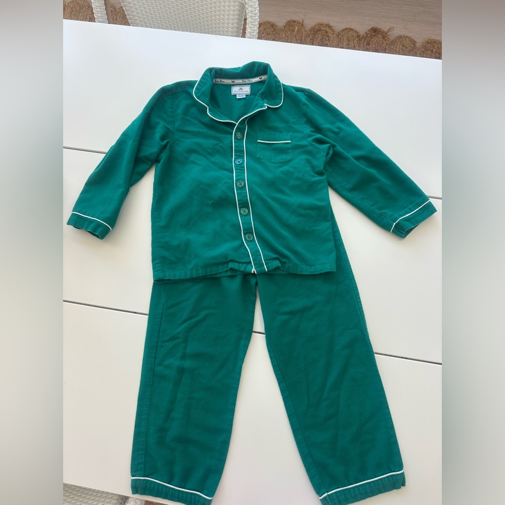 Petite Plume Green Kids Pajamas